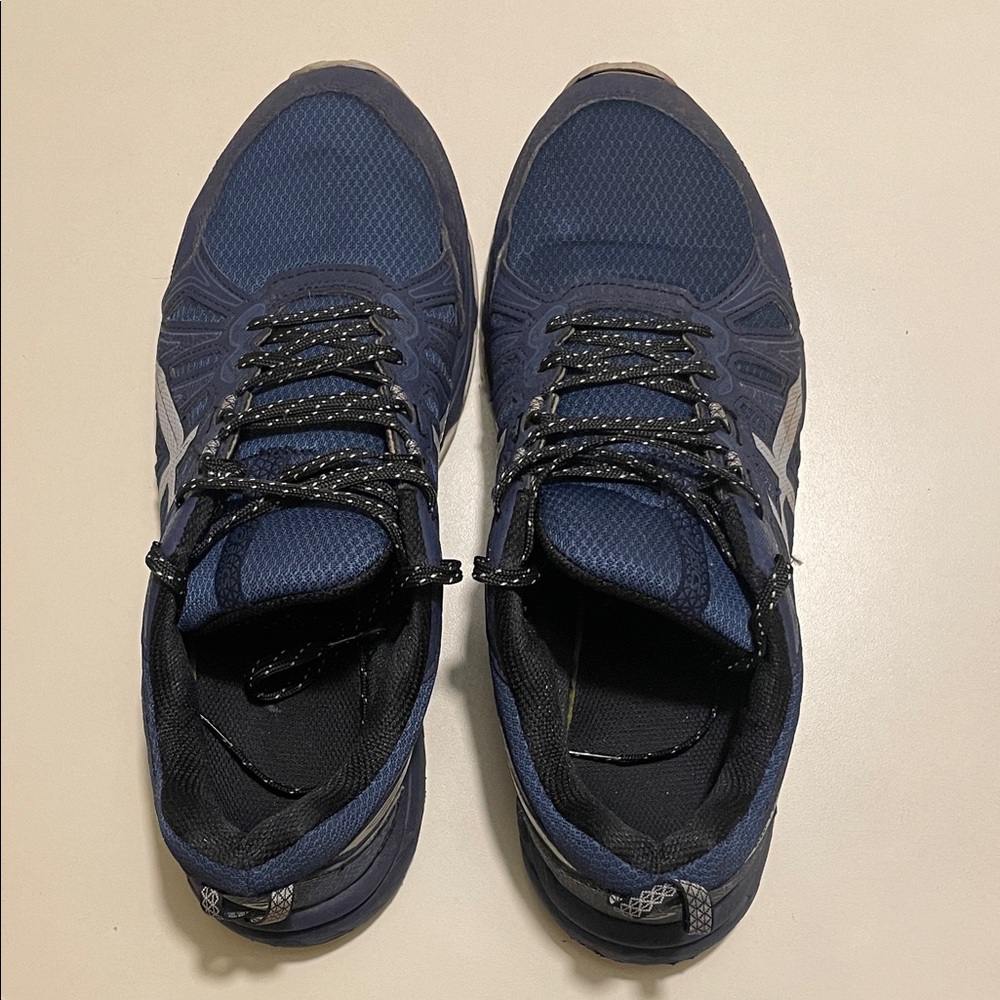 Asics Men's Navy and Gray Athletic Shoes (Gel Venture 7)